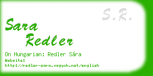 sara redler business card